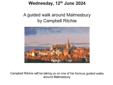 Malmesbury WI June Meeting - Guided Walk Around Malmesbury